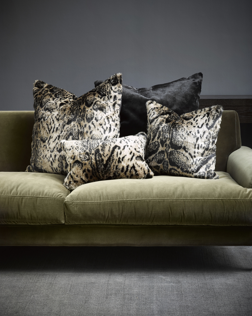 Heirloom Exotic Faux Fur | Cushions and Throws | African Leopard image 2