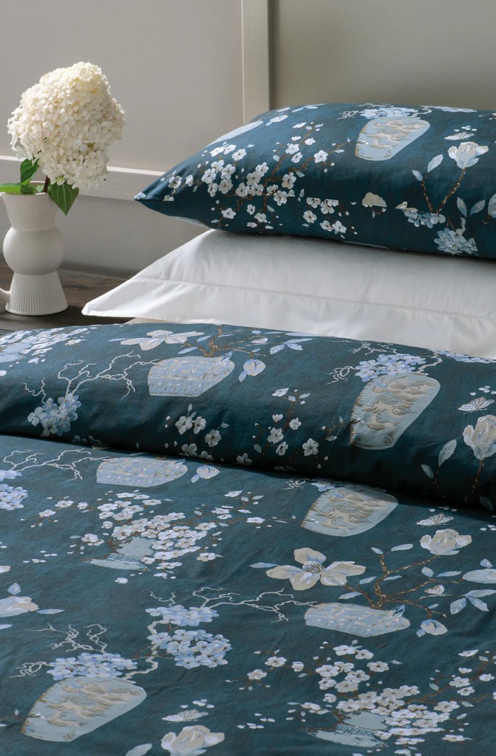 Bianca Lorenne - Ikebana Duvet Cover Set - Pillowcases -Teal image 0
