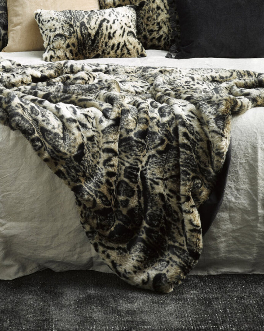 Heirloom Exotic Faux Fur | Cushions and Throws | African Leopard image 4