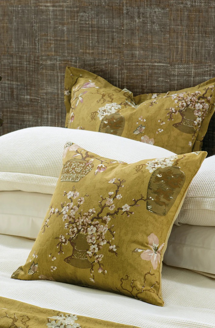 Bianca Lorenne - Ikebana Comforter (Cushion-Eurocases-Pillowcases Sold Separately) - Ochre image 4