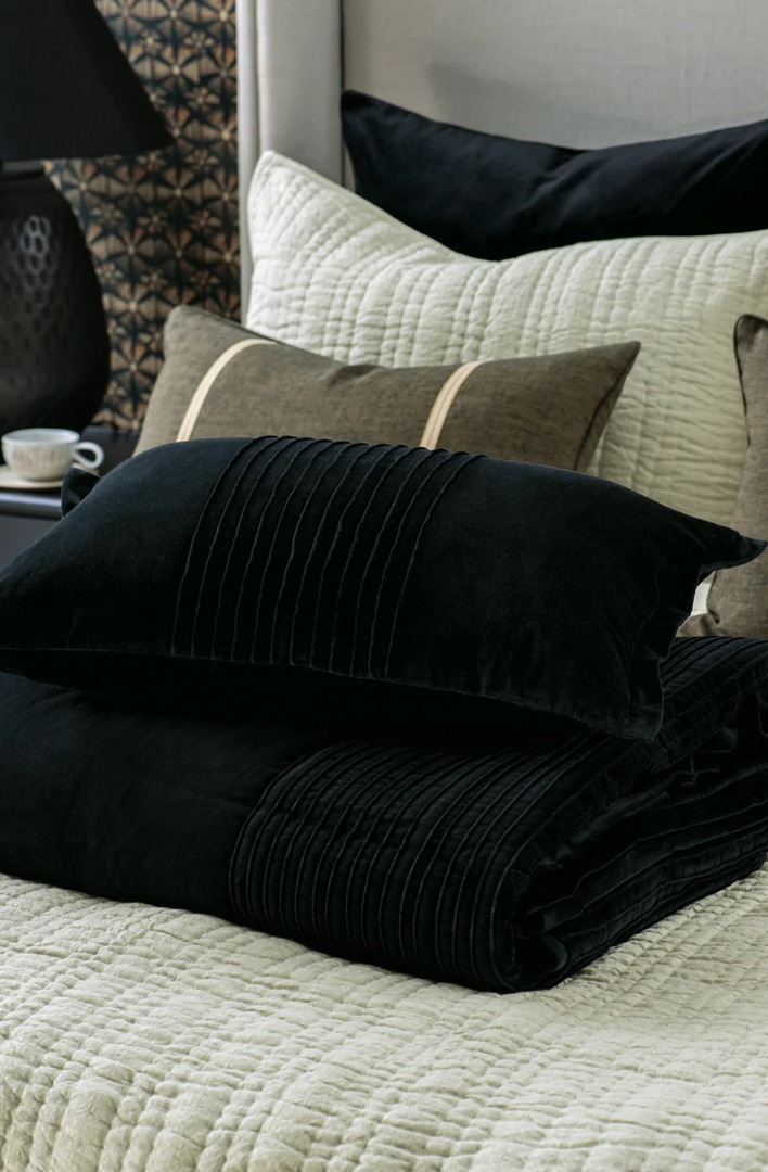 Bianca Lorenne - Piega Comforter (Cushion-Eurocases Sold Separately) - Black image 1
