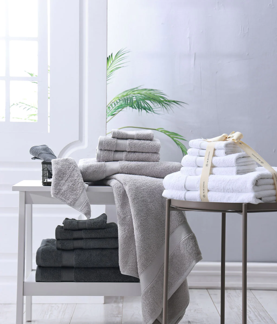 MM Linen - Pure Essential Towel Bundles - White image 2