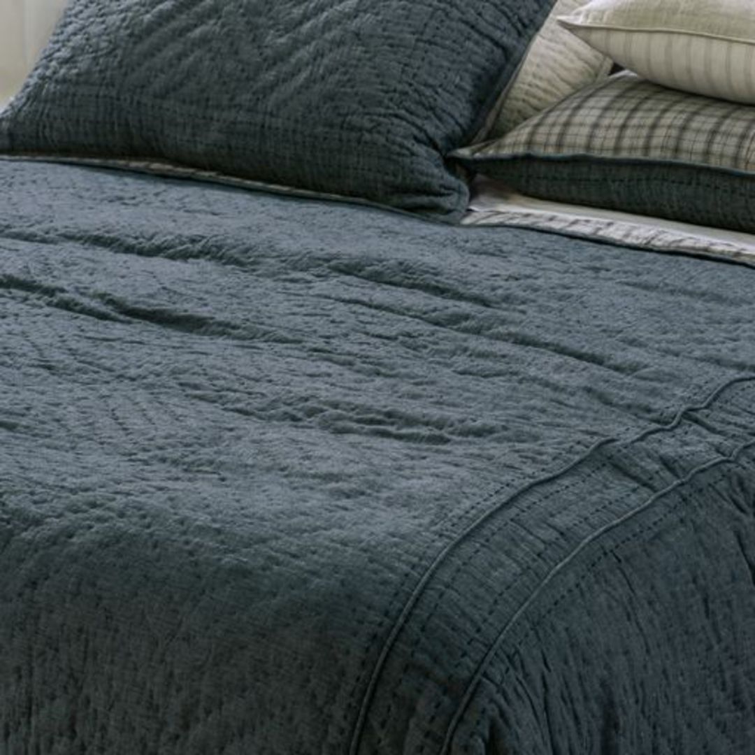 Bianca Lorenne - Ganuchi Bedspread (Pillowcases-Eurocases Sold Separately) - Midnight image 1