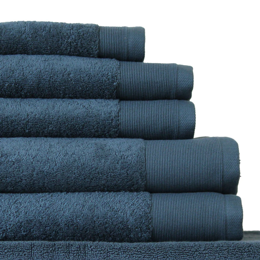 Seneca | Vida Pure Organic Cotton Towels | Navy image 1