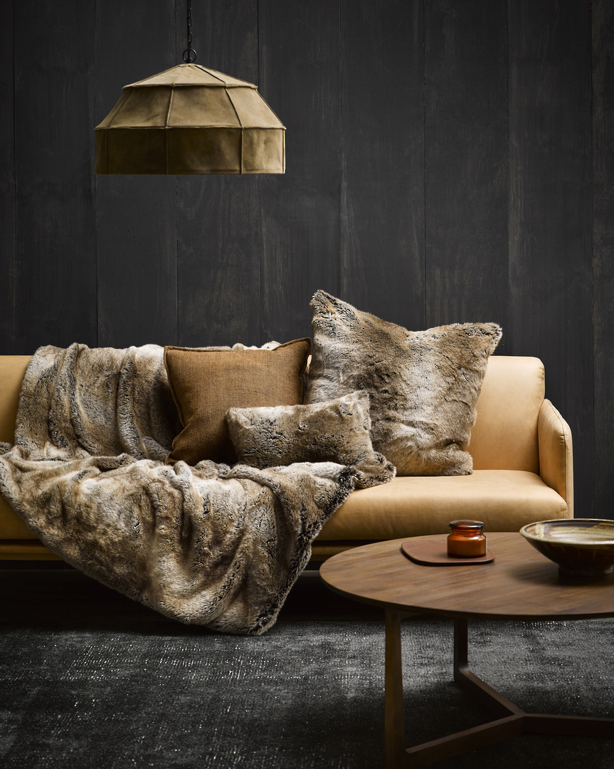 Heirloom Exotic Faux Fur - Cushions and Throws - Sable image 1