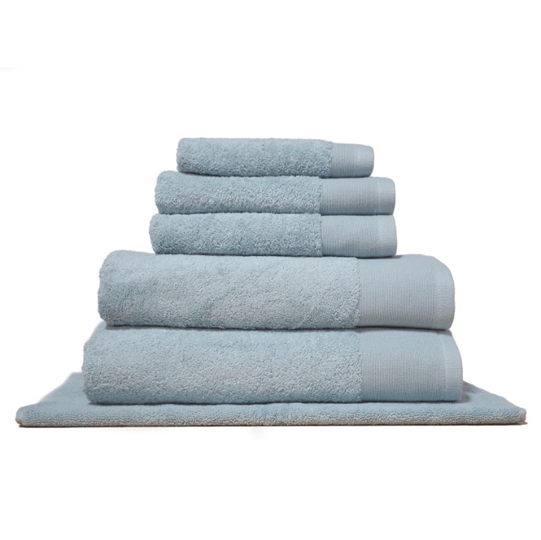Seneca - Vida Pure Organic Cotton Towels - Face Cloths, Hand Towels, Bath Mats, Bath Sheets - Powder Blue image 0