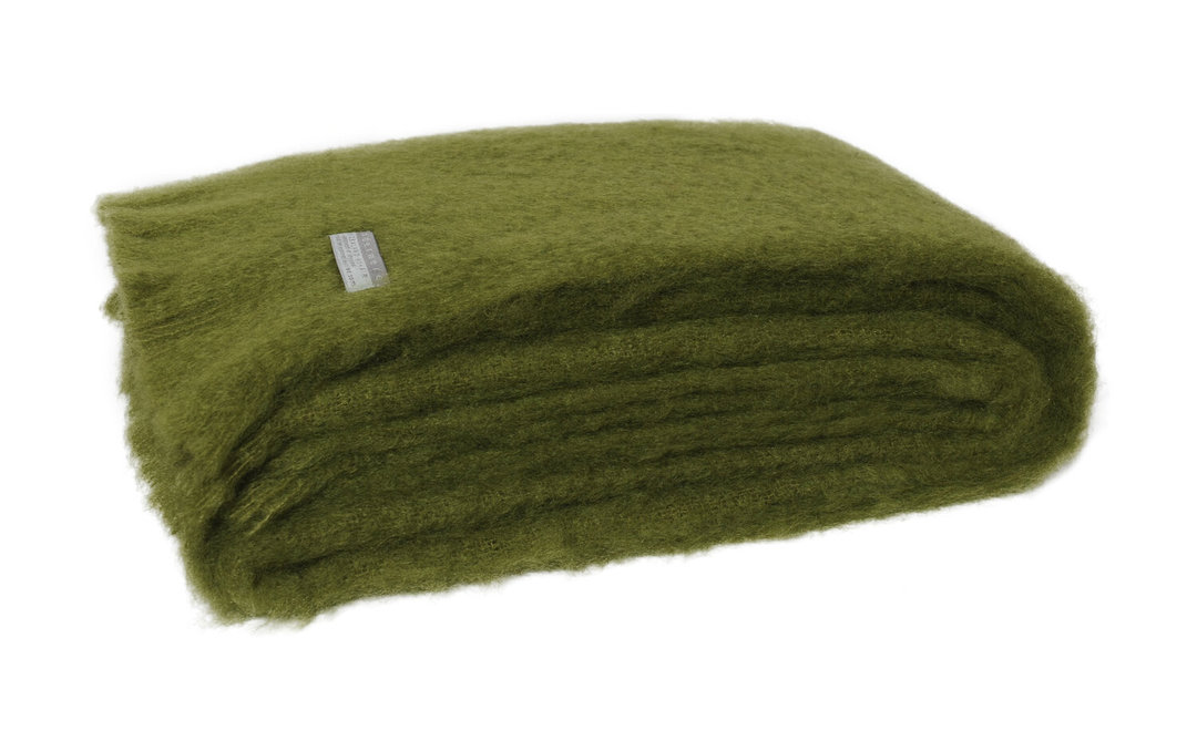 New Zealand Made - Mohair - Windermere - Blanket Throw - Knee Rug - Fern image 1