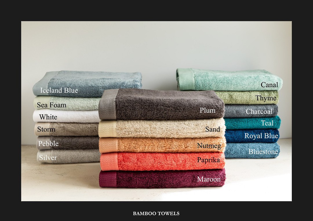 Baksana Bamboo Towels - Clearance Colours