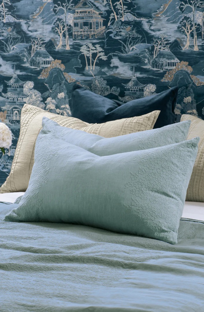 Bianca Lorenne | Sakura Duck Egg Bedspread | Pillowcases and Eurocases Sold Separately image 6