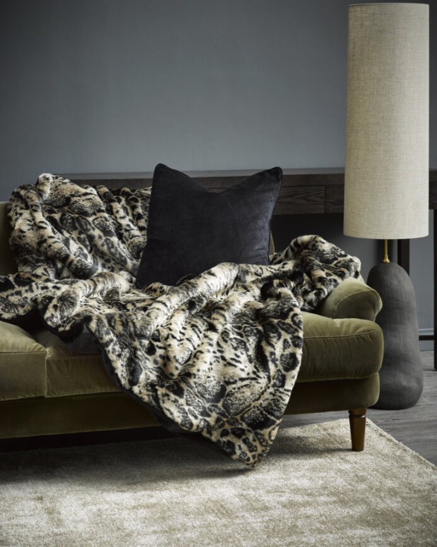 Heirloom Exotic Faux Fur | Cushions and Throws | African Leopard image 0