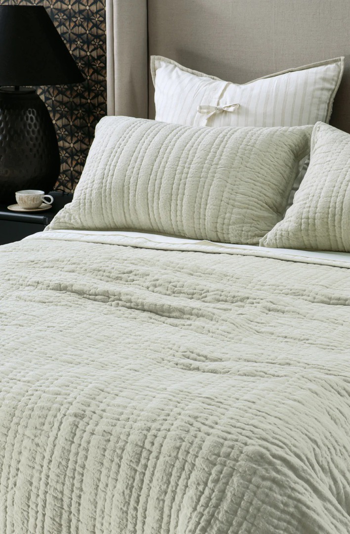 Bianca Lorenne - Ricamo Oatmeal Bedspread (Pillowcases-Eurocases Sold Separately) image 1