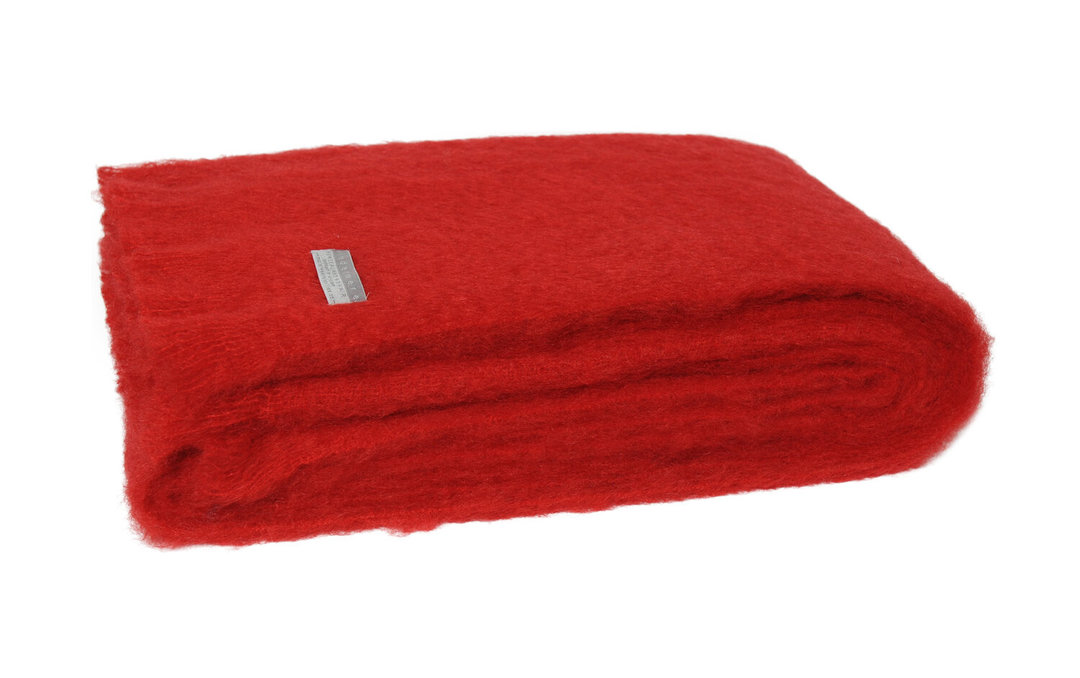 New Zealand Made - Mohair - Windermere - Blanket Throw / Knee Rug - Scarlett image 2