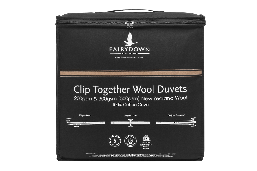 Fairydown - Clip Together Woolmark Certified New Zealand Wool Duvet image 0