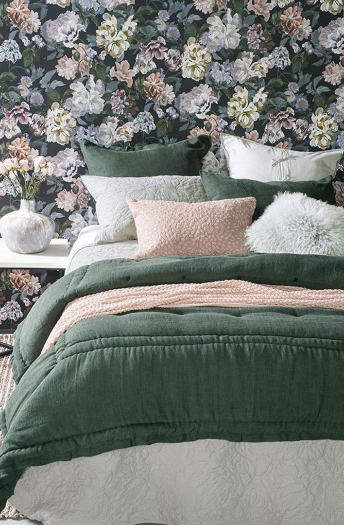 Bianca Lorenne - Pomegranate Bedspread/Pillowcase/Eurocase - Pale Grey image 1