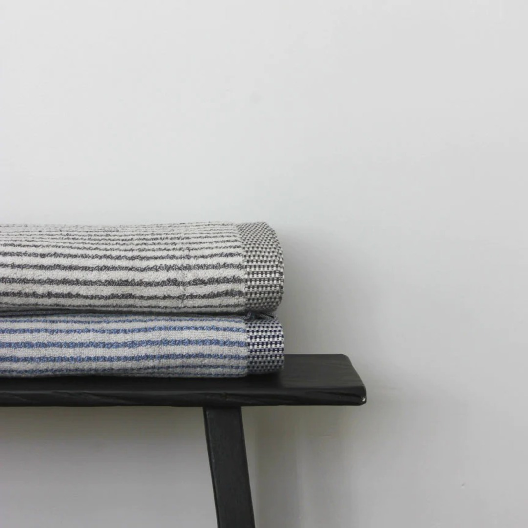 Seneca - Chambray Stripe Bath Towels image 3