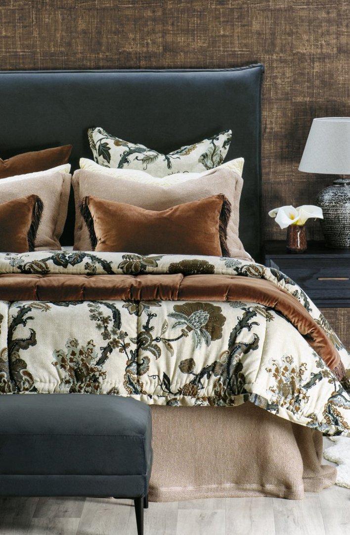 Bianca Lorenne - Sottobosco Copper Bedspread (Pillowcases - Eurocases Sold Separately) image 1
