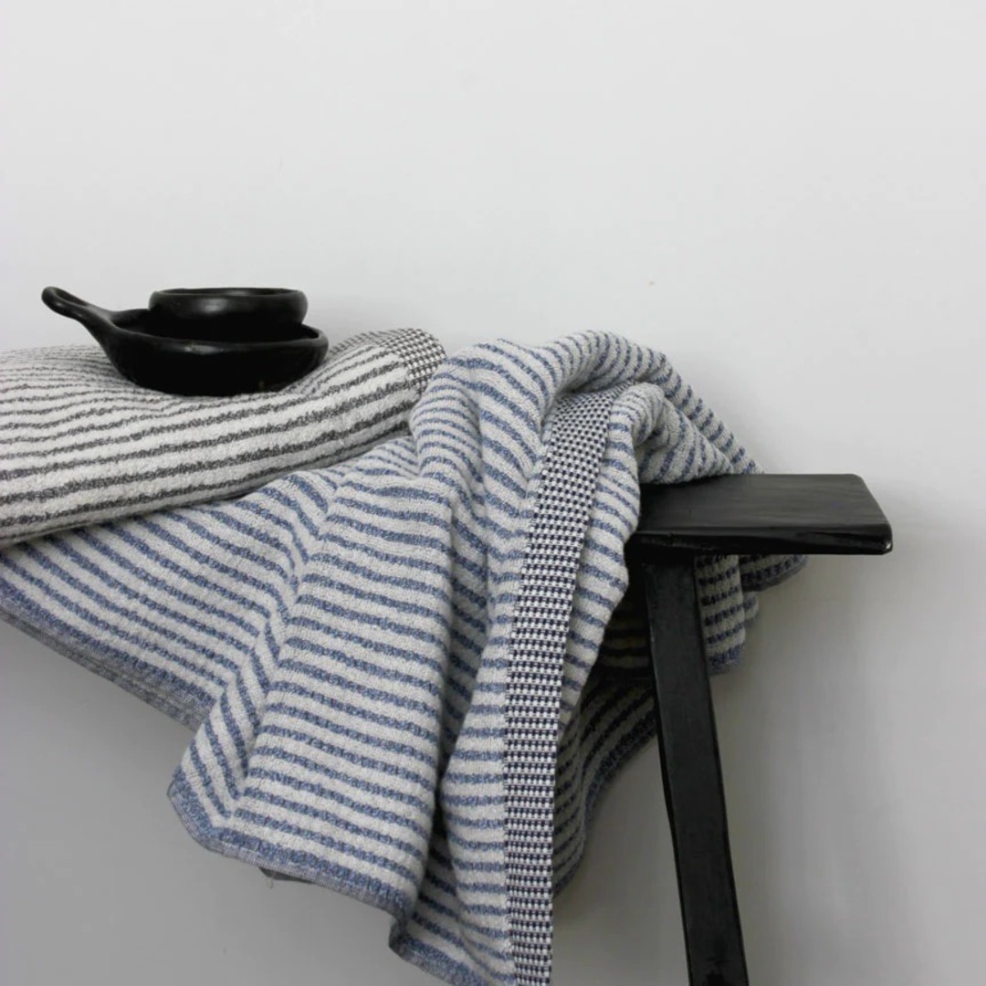 Seneca - Chambray Stripe Bath Towels image 0