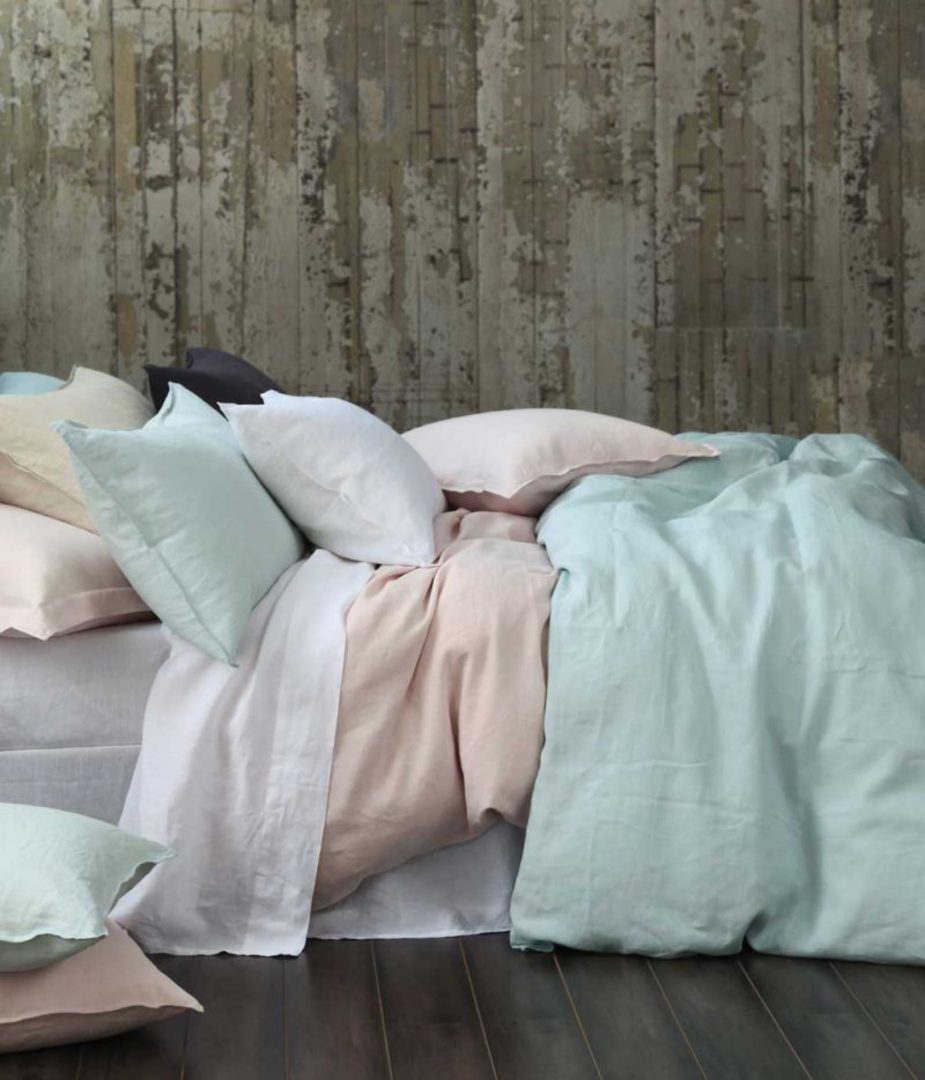 MM Linen - Laundered Linen Duvet Cover Set - Natural ...