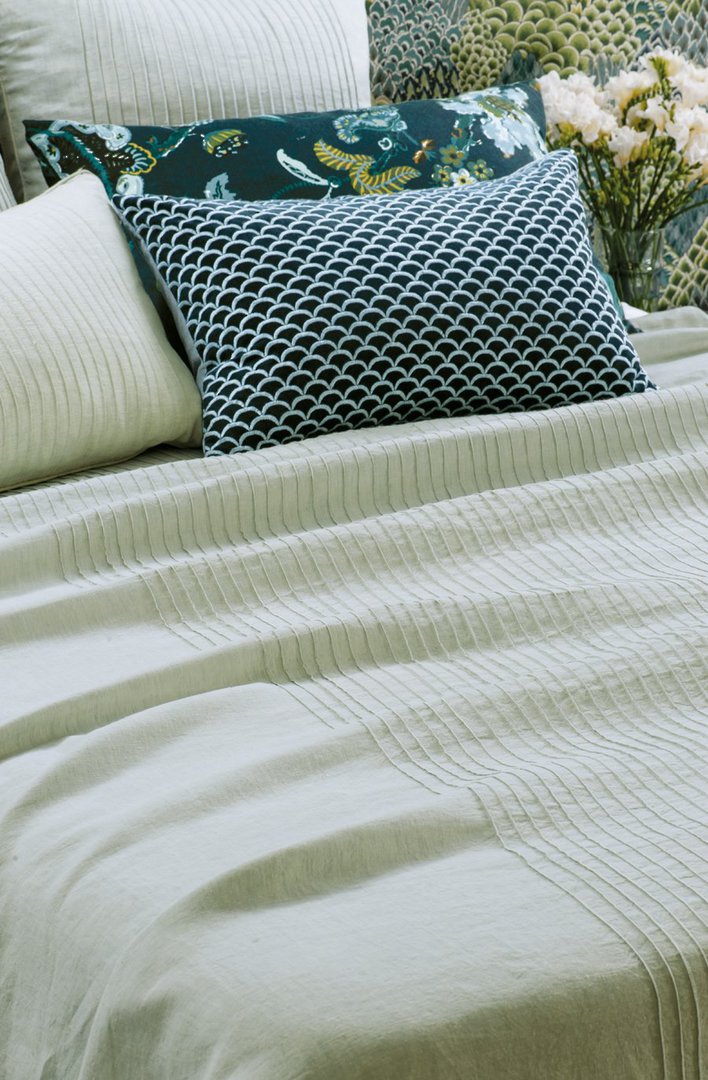 Bianca Lorenne - Kaiyu Bedspread /Pillowcase and Eurocase Sold Separately - Seafoam image 1