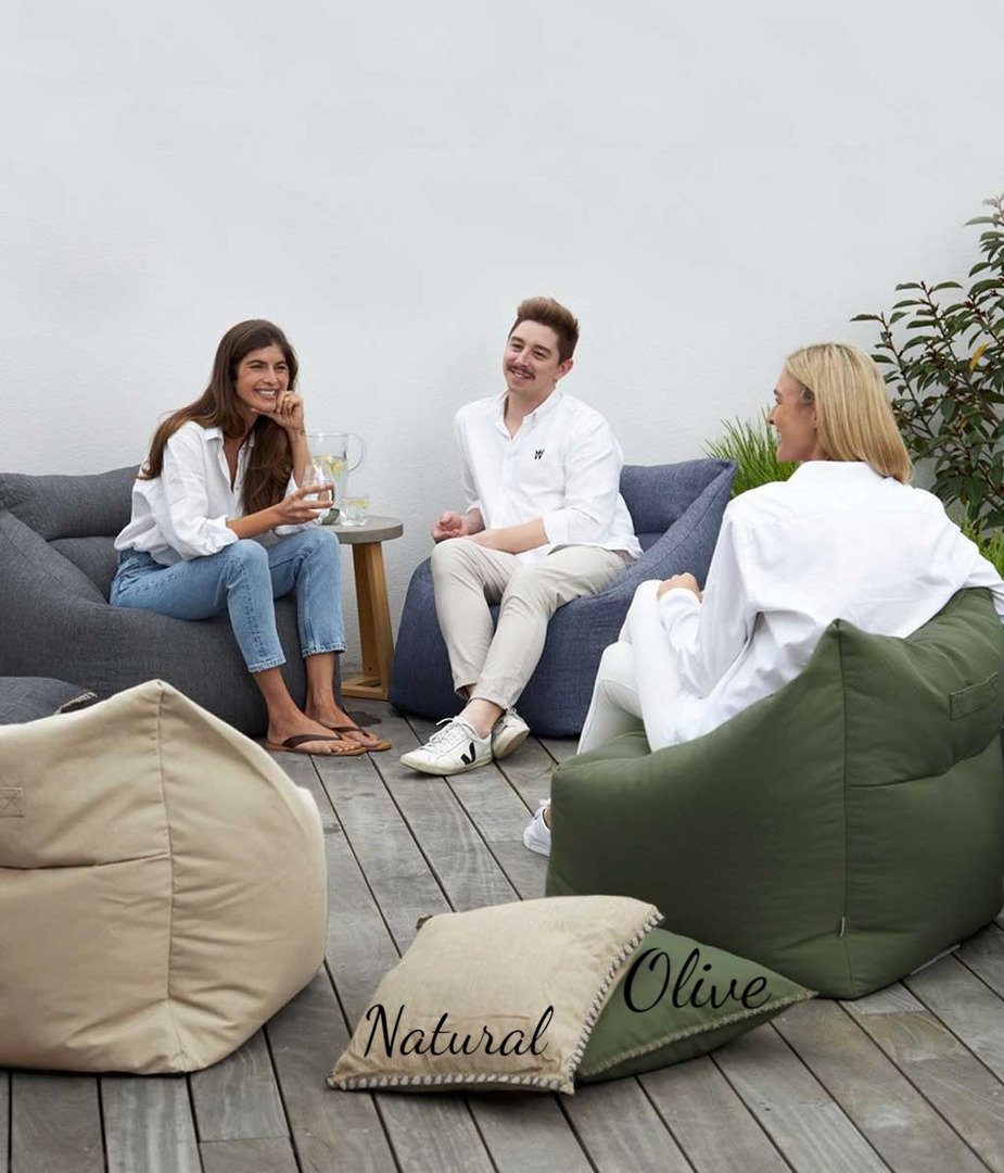 MM Linen - Kalo Outdoor Cushions - (Pair) - Natural image 0