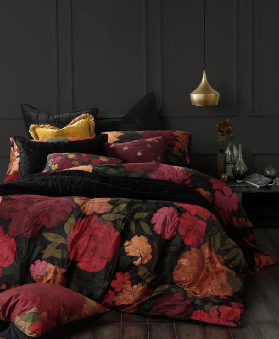 mm linen velvet duvet cover set