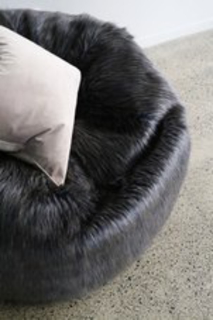 Heirloom Exotic Faux Fur - Plush Pod Bean Bags - Dark Pheasant image 1