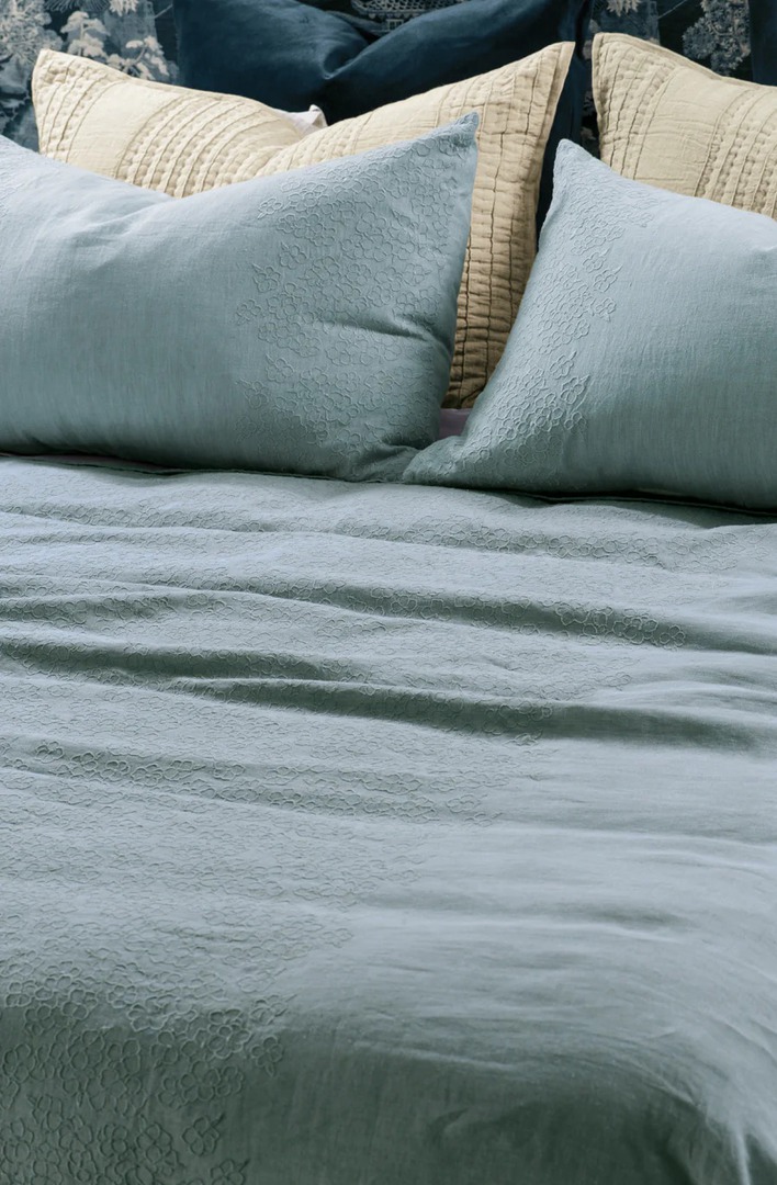 Bianca Lorenne - Sakura Bedspread (Pillowcases-Eurocases Sold Separately) - Duck Egg image 1