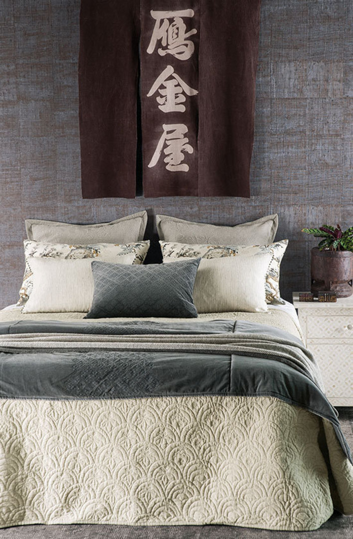 Bianca Lorenne - Etsu Oatmeal Bedspread - Pillowcase and Eurocase Sold Separately image 1