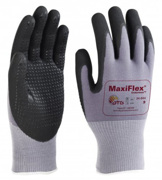 ATG Maxiflex Endurance - Finger Coated with Nitrile Dotted Palms & Fingers - Hand Accurate - HSE Safety