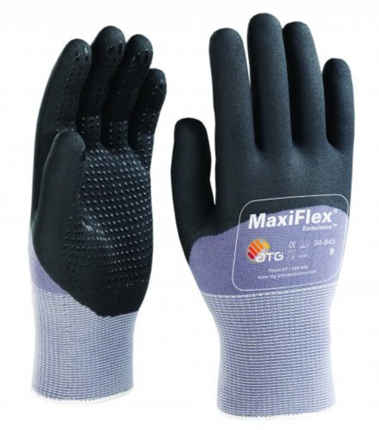 ATG Maxiflex Endurance - Palm Coated with Nitrile Dotted Palms & Fingers - Hand - Accurate - Safety