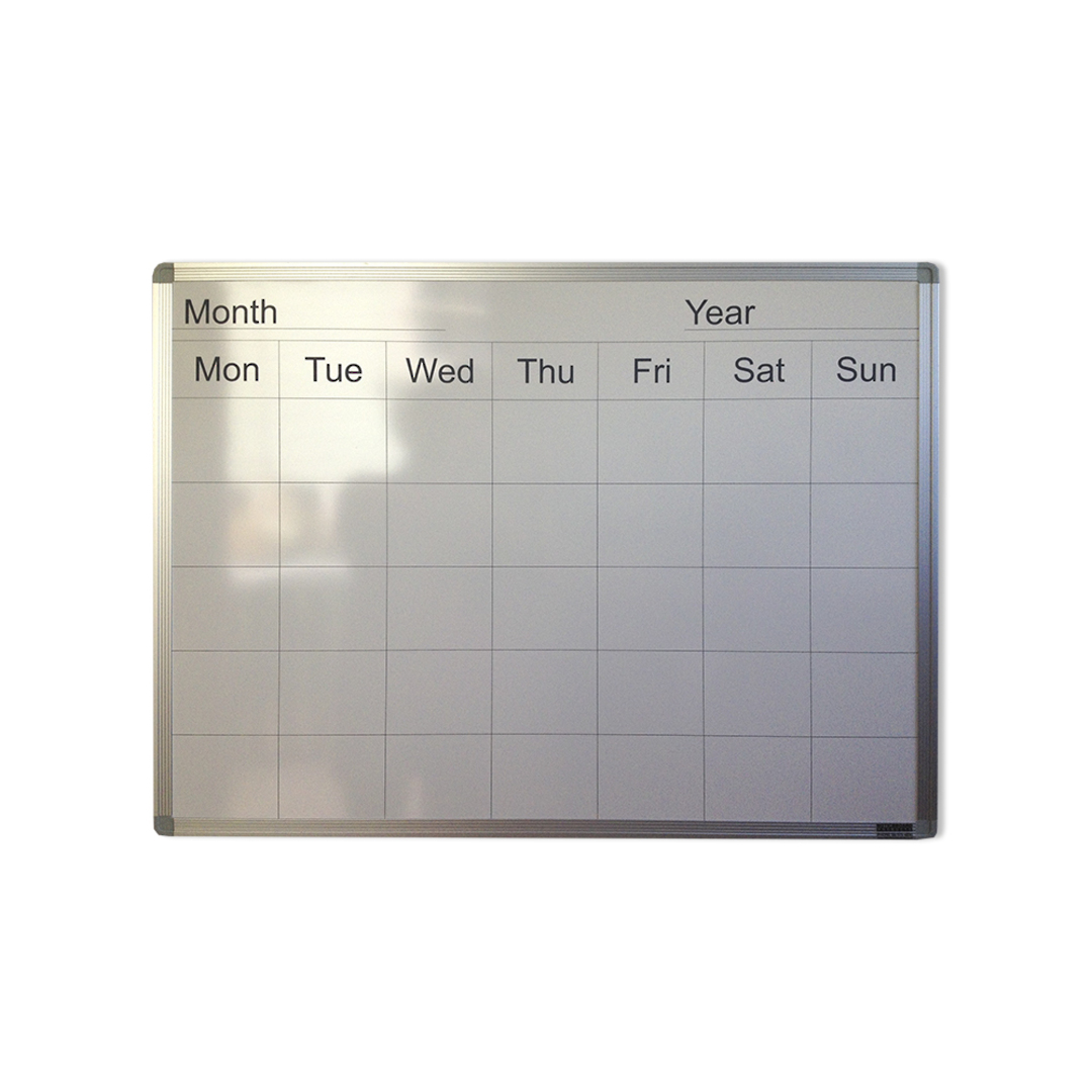MONTHLY PLANNER | Magnetic Whiteboard | 600 x 800mm |PORCELAIN image 0