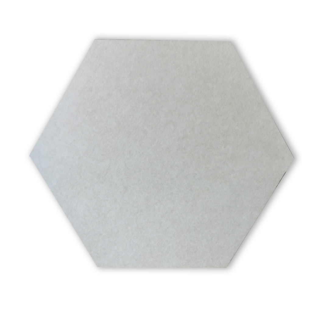 HEXAGON POLYESTER PINBOARD | 600x520mm | Nougat | 1pc image 1