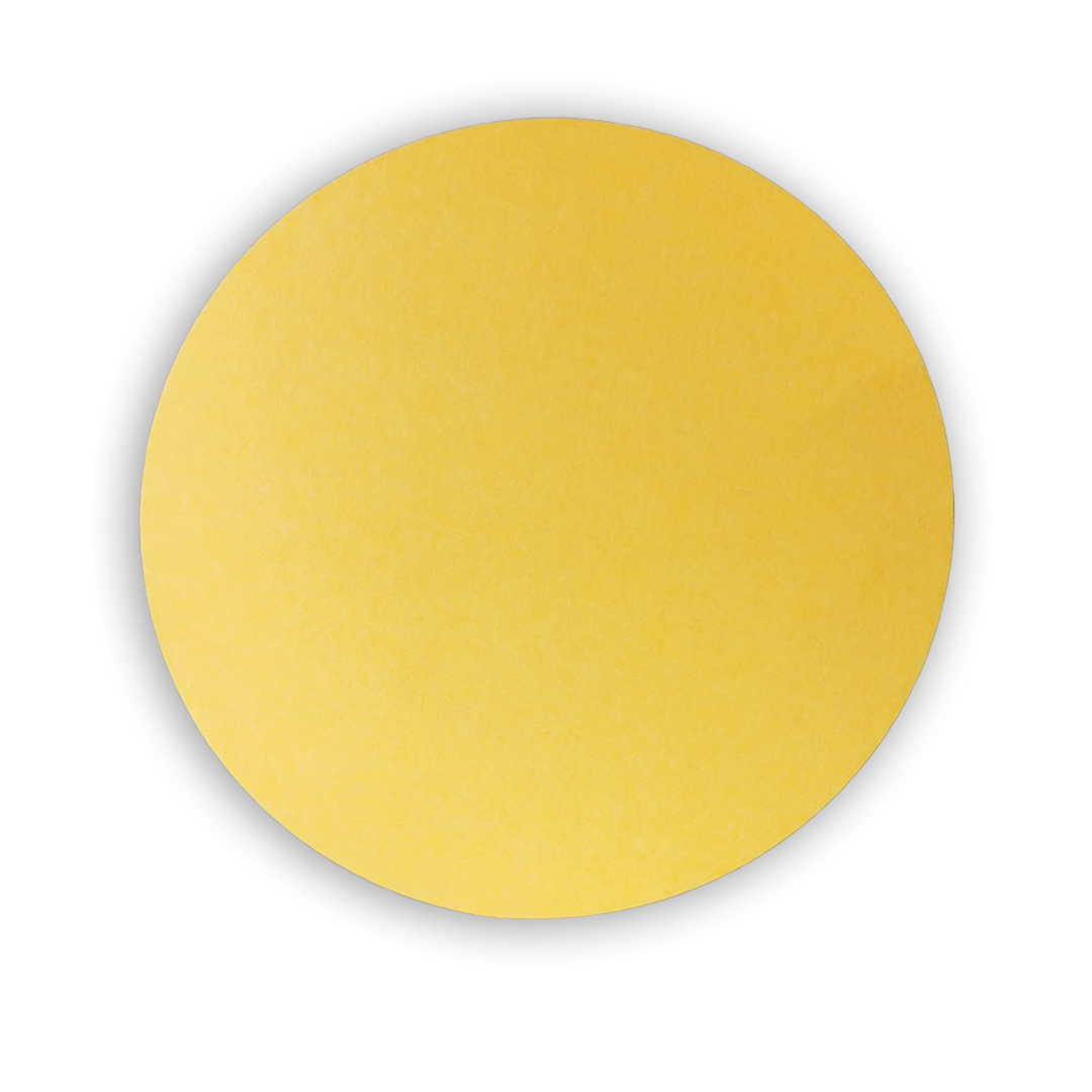 ROUND POLYESTER PINBOARD | 600mm | Canary image 1