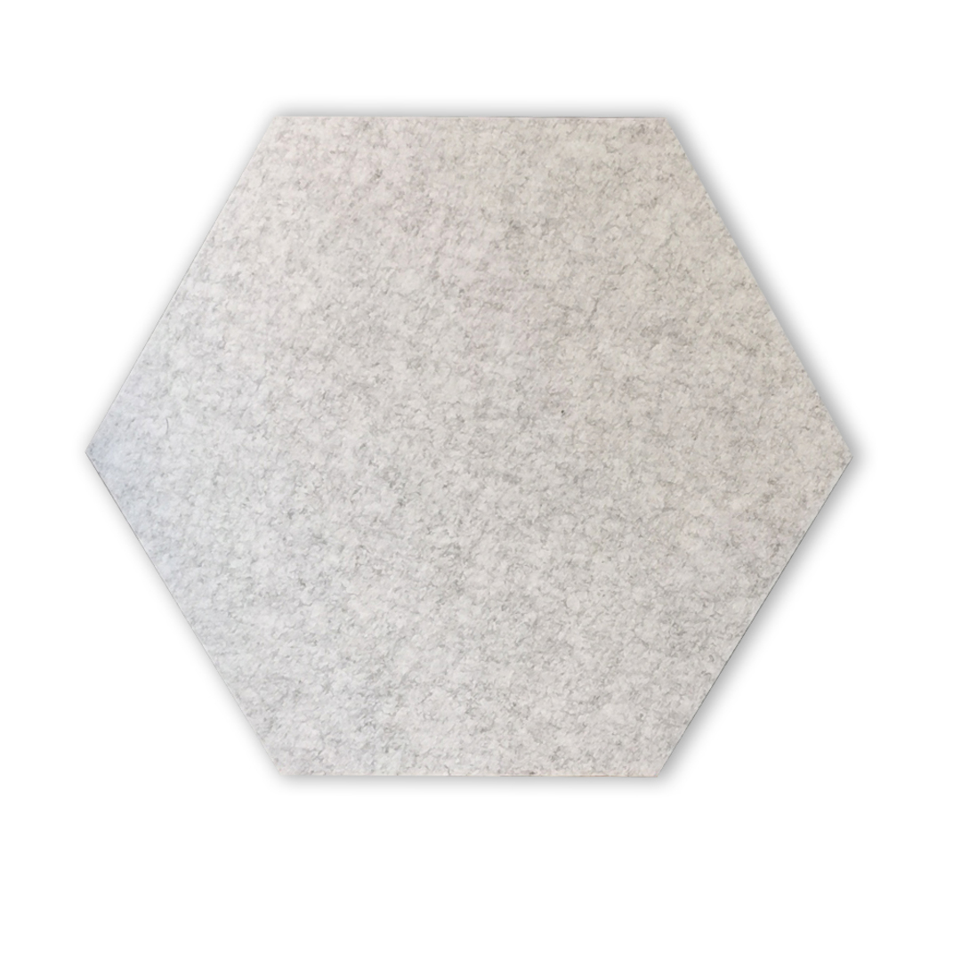 HEXAGON POLYESTER PINBOARD | 600x520mm | Marble | 1pc image 1