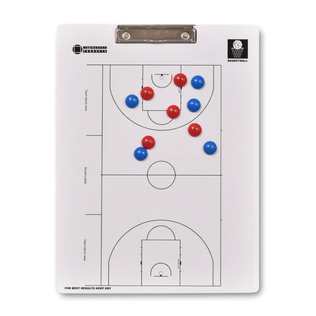 CLEARANCE | BASKETBALL COACHING CLIPBOARD | Magnetic | Medium 300 x 400mm image 0