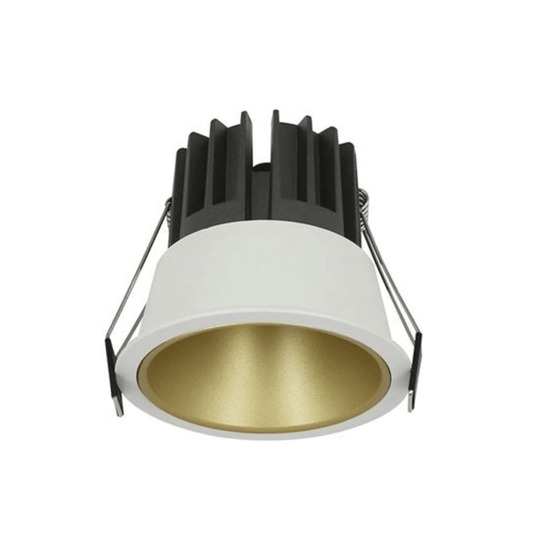Downlight Round Low Glare White With Black or Gold Baffle CCT 10W image 0