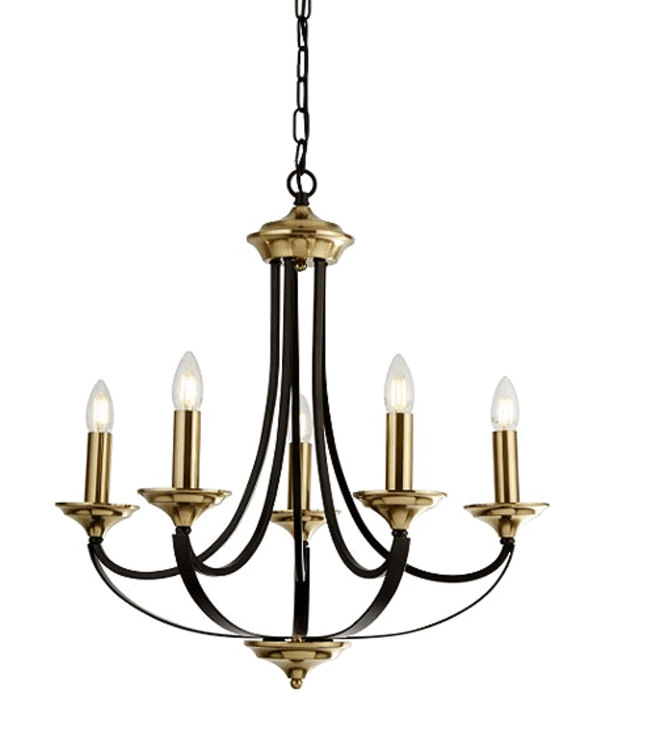 The Louisa 5 Light Candelabra is a stunning pendant light that is perfect for larger rooms and entry halls. Its impressive size image 0
