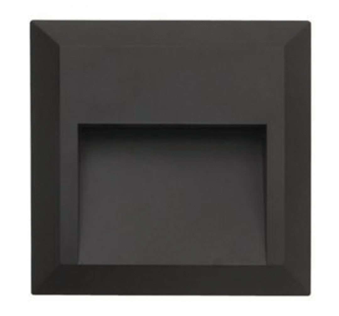 Surface Mounted Square Black Step Light image 0