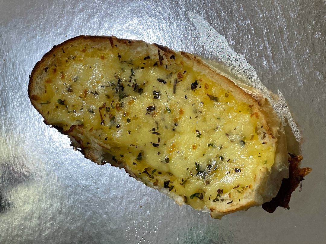 GARLIC ROLLS - bread rolls split in 2, garlic butter, oven baked image 0