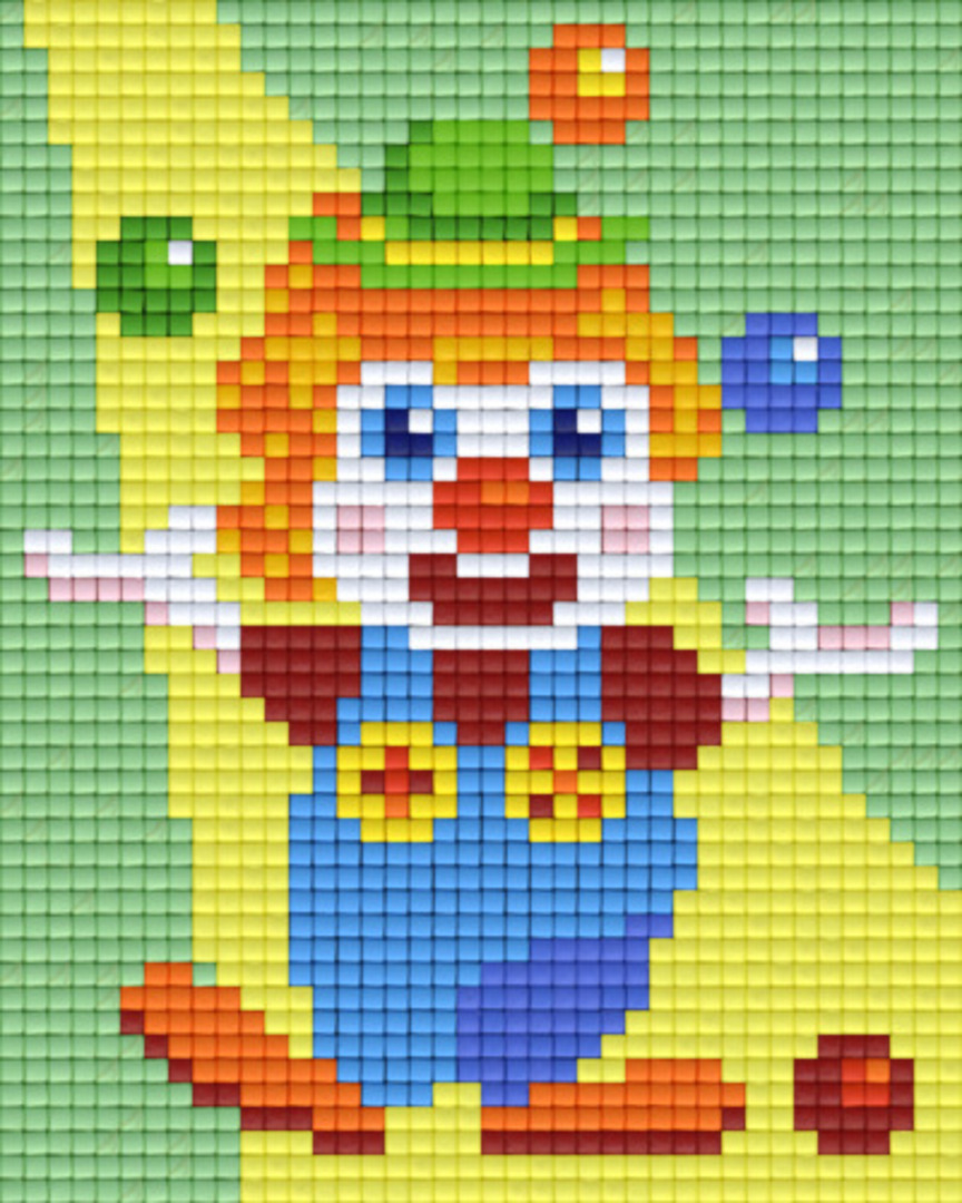 Juggling Clown One [1] Baseplate PixelHobby Mini-mosaic Art Kits ...