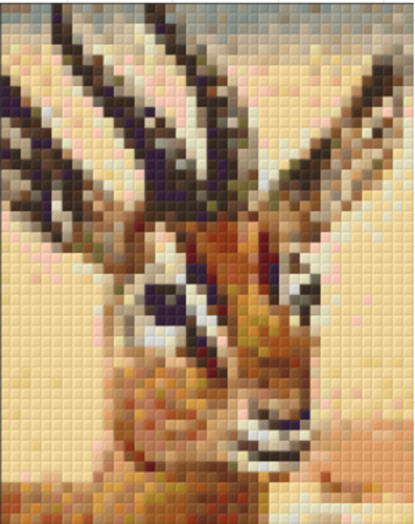 Antelope - 1 Baseplate PixelHobby Mini-mosaic Kit image 0