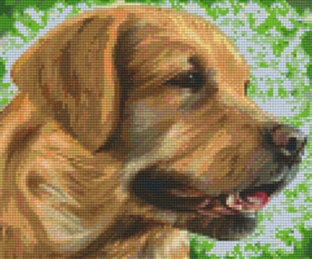 English Labrador Six [6] Baseplate Pixlehobby Mini-mosaic Art Kits 