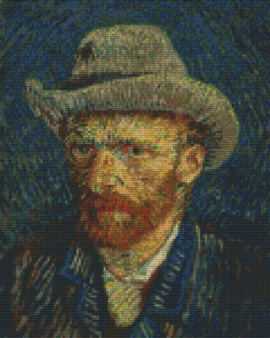 Vincent Van Gogh Self Portrait Nine [9] Baseplates PixelHobby Mini- mosaic  Art Kit