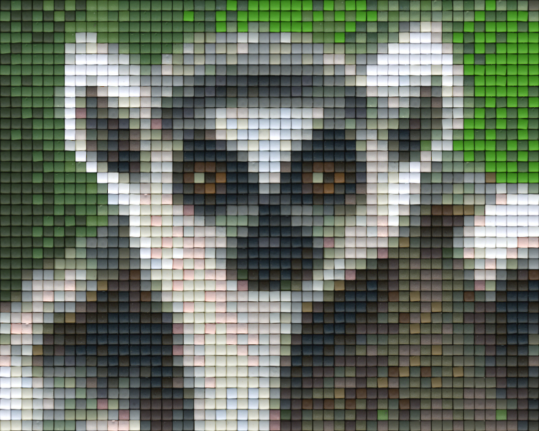 Ring Tail One [1] Baseplate PixelHobby Mini-mosaic Art Kit image 0