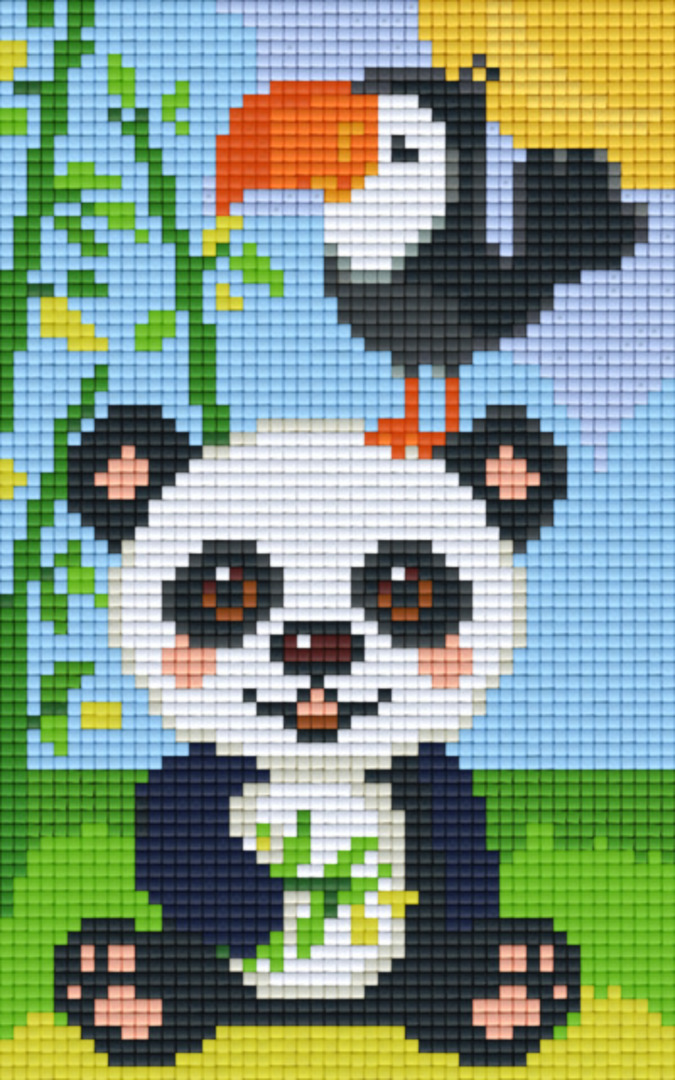 ga werken geweld kosten Panda & Toucan Two [2] Baseplate PixelHobby Mini-mosaic Art Kit - Pixel  Hobby NZ