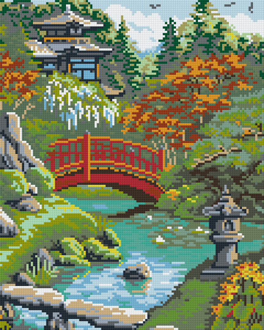 Japanese Garden Nine [9] Baseplate PixelHobby Mini-mosaic Art Kit ...