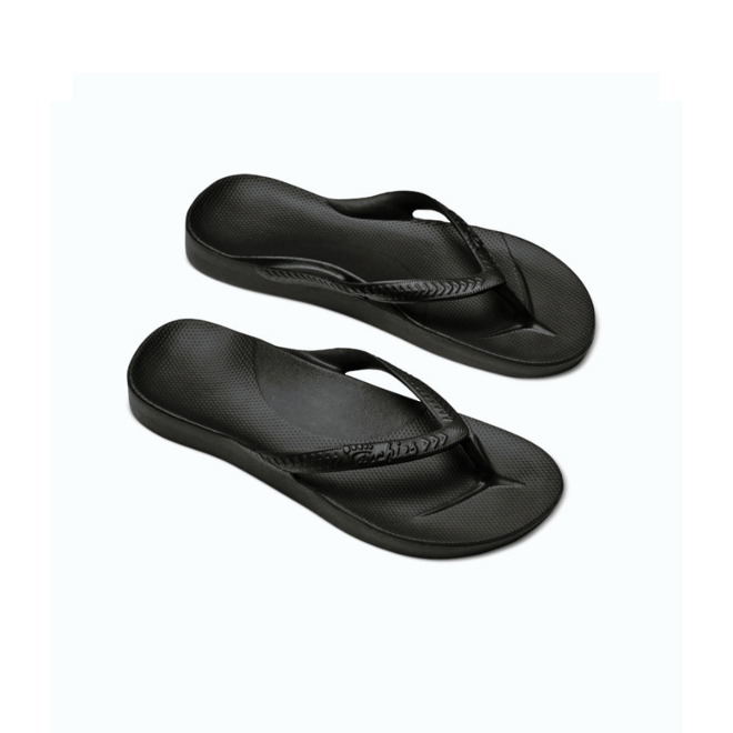 Archies Support Jandals - Black image 1