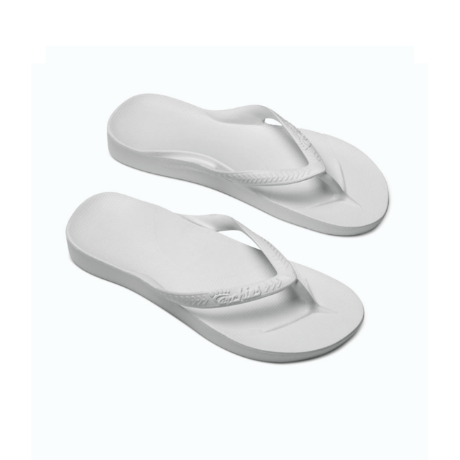Archies Support Jandals - White image 1
