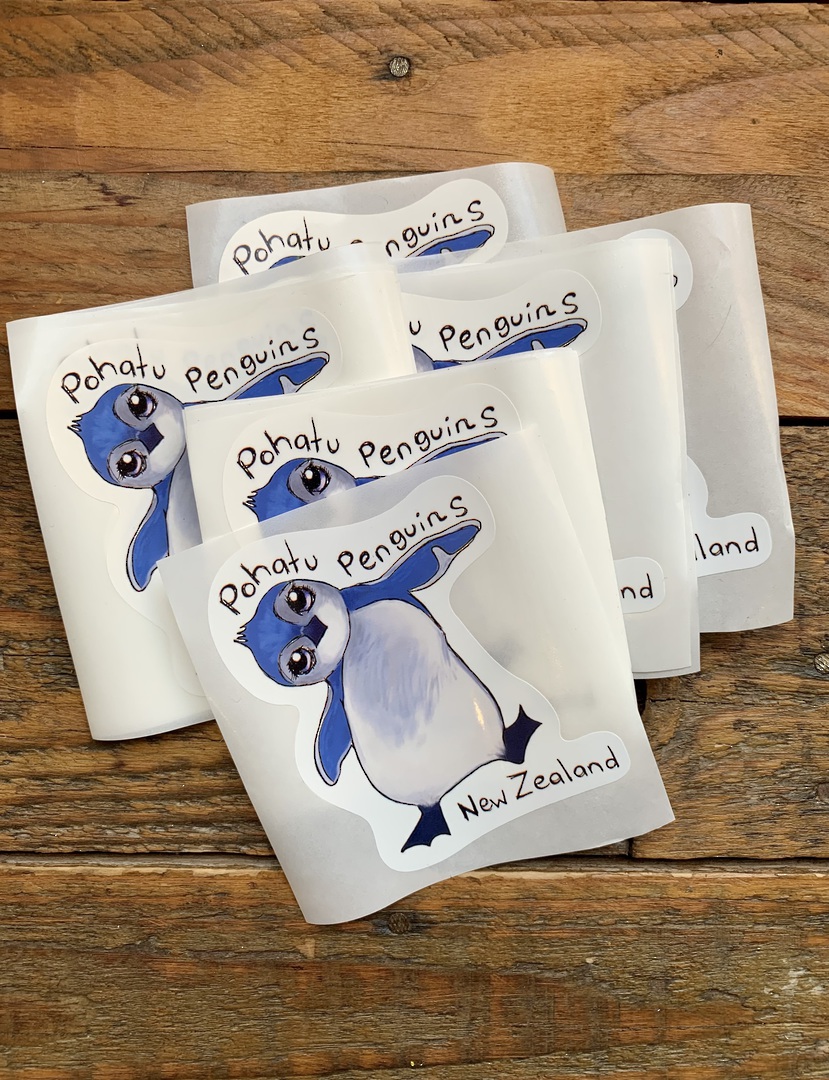 Pōhatu Penguin Stickers image 0