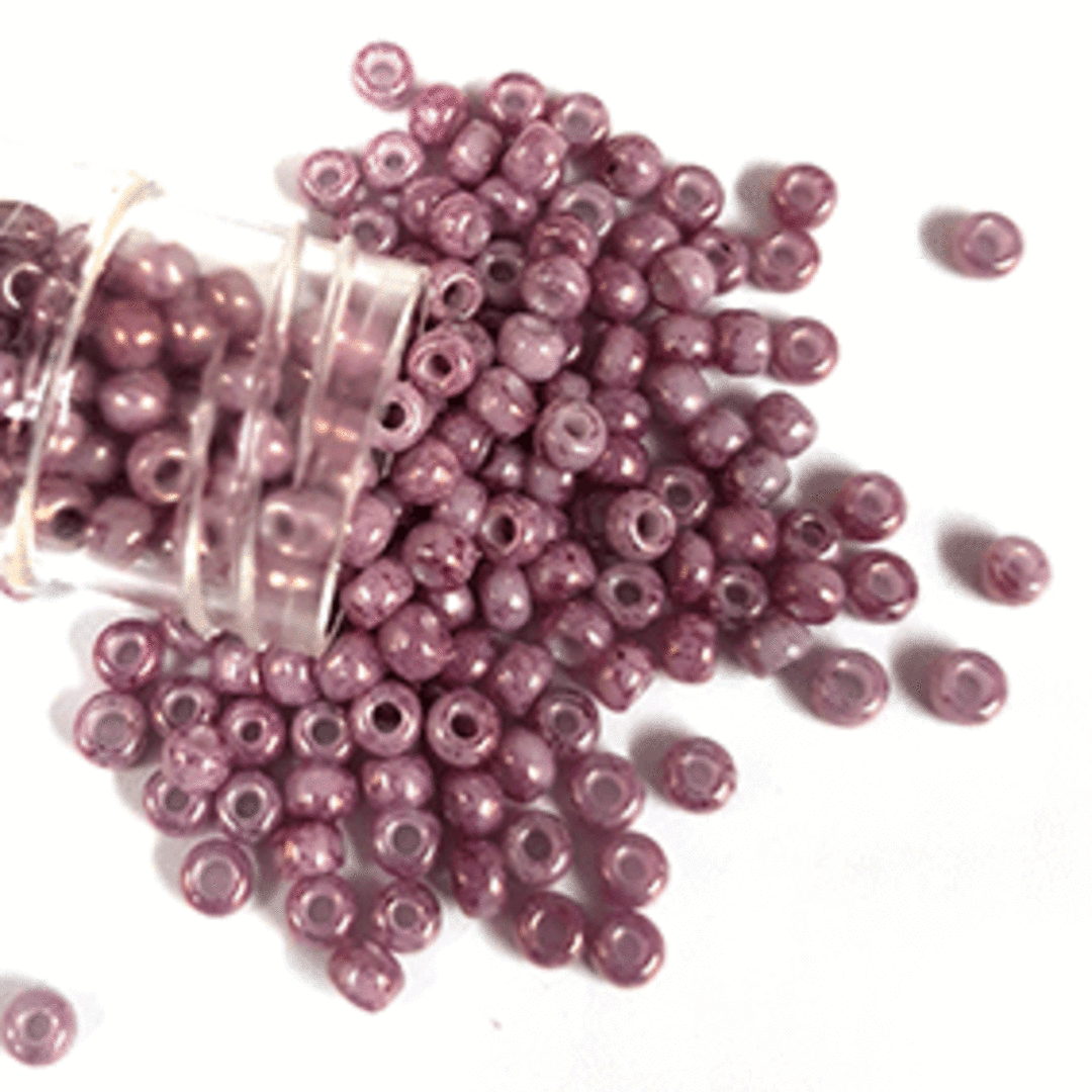 Toho size 8 round: 1202 - Dusky Pink, speckled (7 grams) image 0